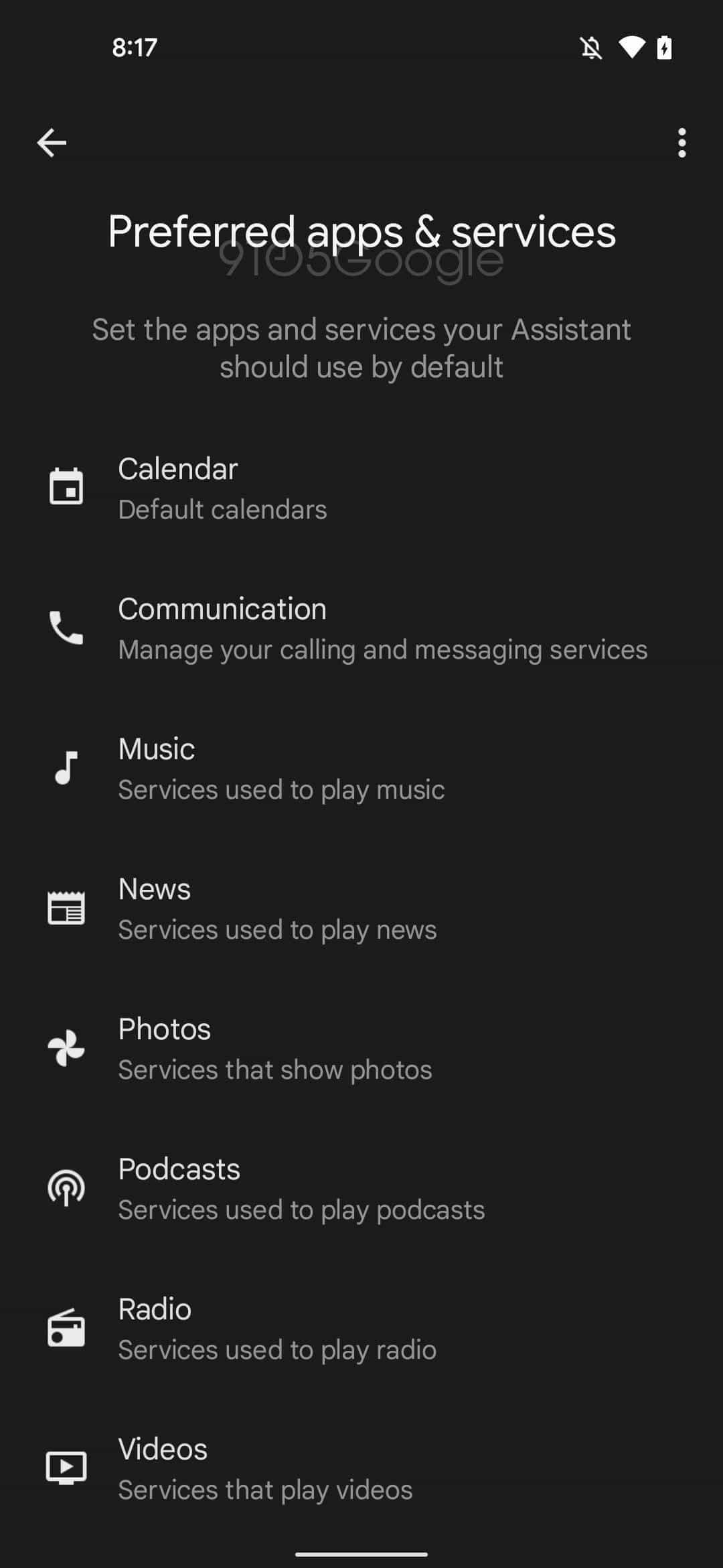 Refonte des paramètres de l'Assistant Google