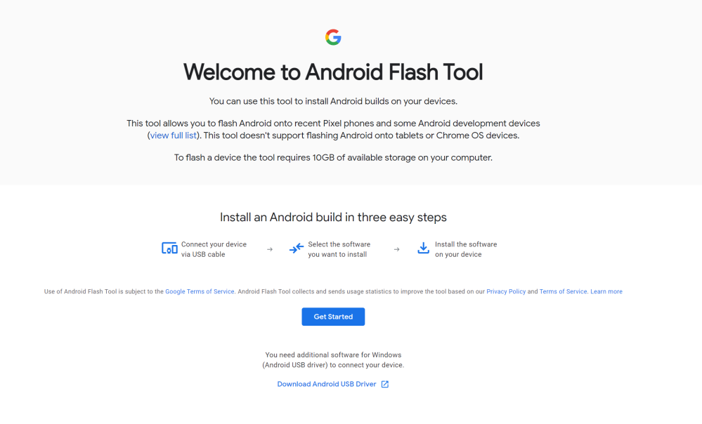 Passer d'Android 13 à Android 12 avec l'outil Android Flash