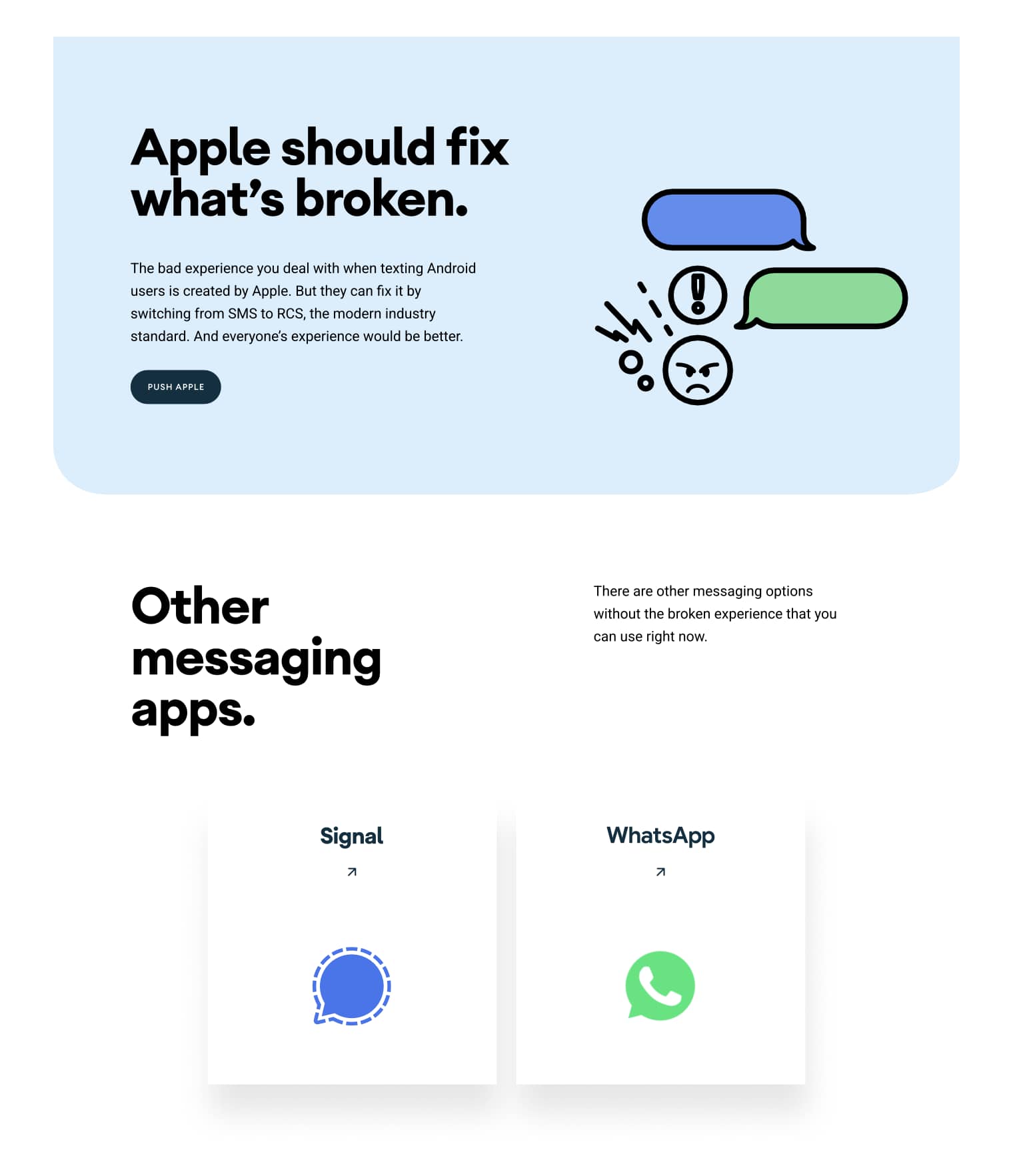 Google starts ‘Get The Message’ campaign to pressure Apple into RCS on the iPhone