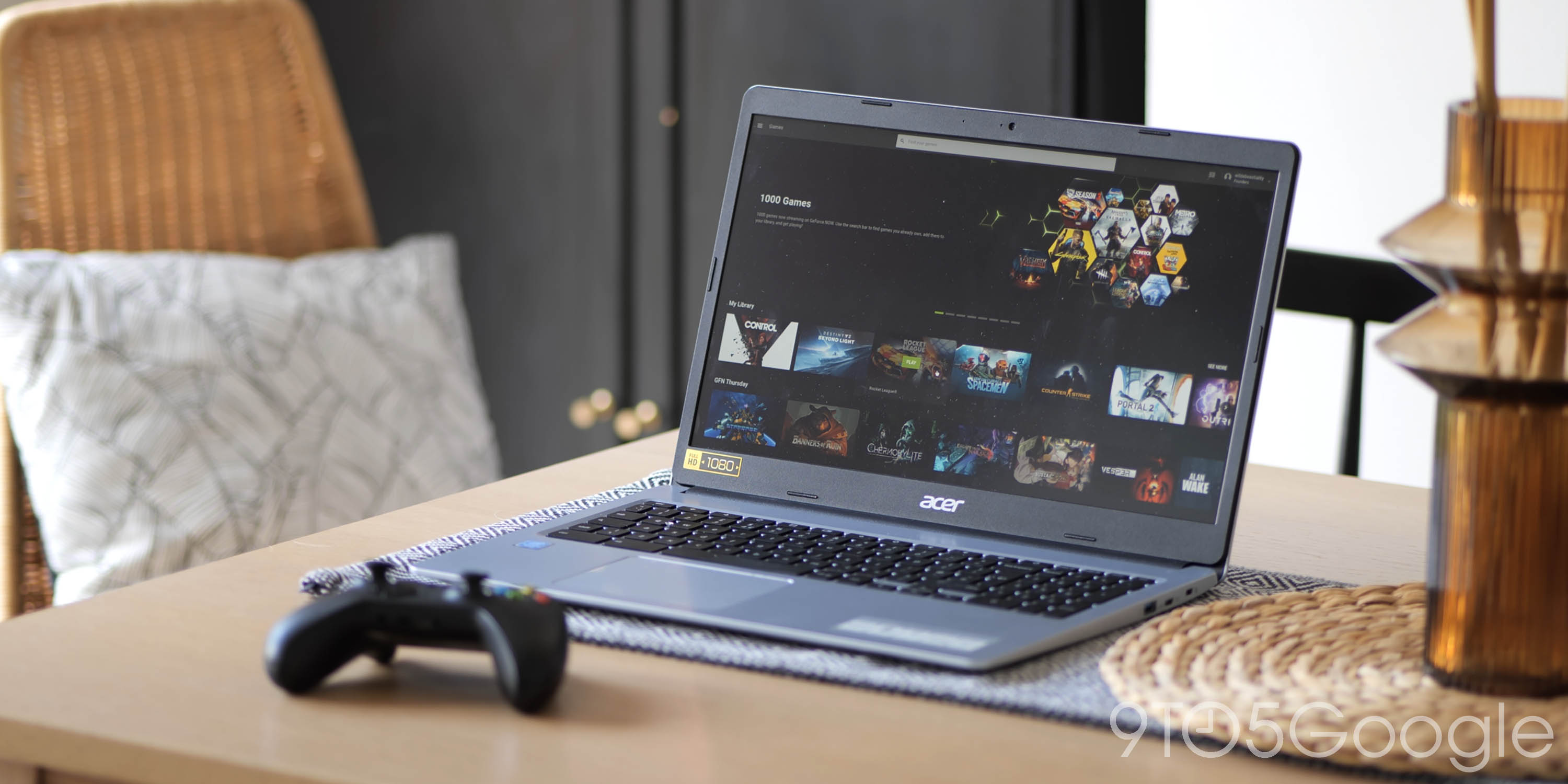 Nvidia GeForce maintenant cloud jouer sur un Chromebook